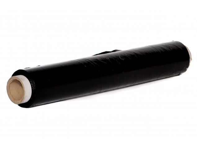Folia stretch czarna 1,5 kg 500 mm | WikMar