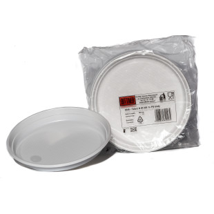 Talerz plastikowy jednorazowy - 100 szt.