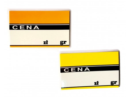 Cenówki laminowane 9,5 × 6 cm – opakowanie 50 szt.