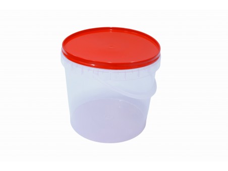 Wiaderko plastikowe 3 l z pokrywką do żywności | WikMar