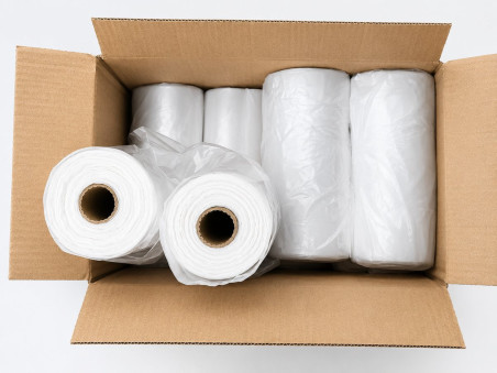 Reklamówki HDPE 5 kg – pełna paleta, 56 kartonów | WikMar