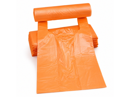 Pomarańczowe reklamówki LDPE 26/58 cm, 25 µm | WikMar