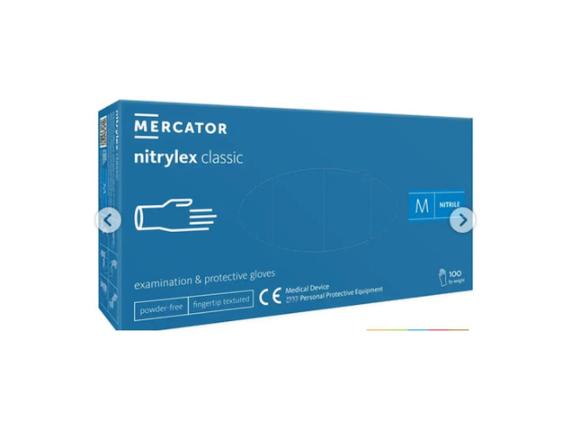 Rękawiczki nitrylowe NITRYLEX Classic niebieskie 100 szt.