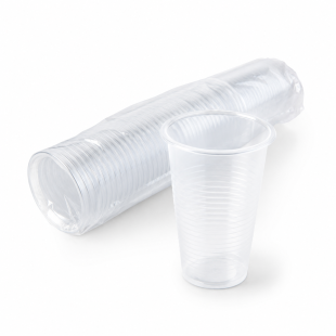 Kubki plastikowe transparentne 200 ml 100 szt. | WikMar