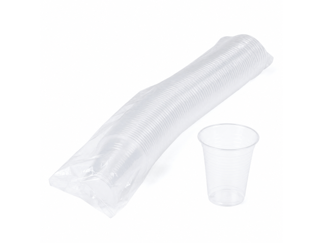 Kubki plastikowe transparentne 200 ml – 100 szt. | WikMar
