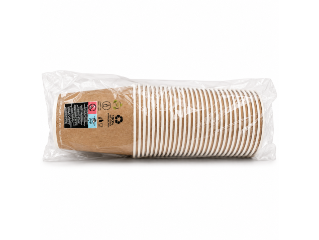 Kubki papierowe 300 ml z nadrukiem – 50 szt. | WikMar