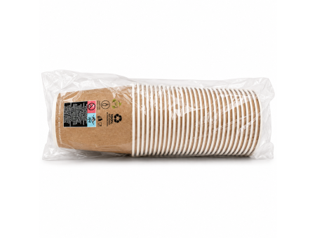 Kubki papierowe 300 ml z nadrukiem – 50 szt. | WikMar
