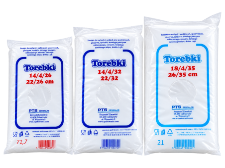 Woreczki HDPE 18 × 35 cm do pieczywa i drożdżówek – paczka 800 g