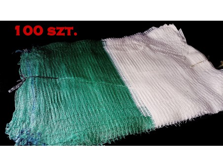 Worek porowy 10 kg biało-zielony – 100 szt. | WikMar